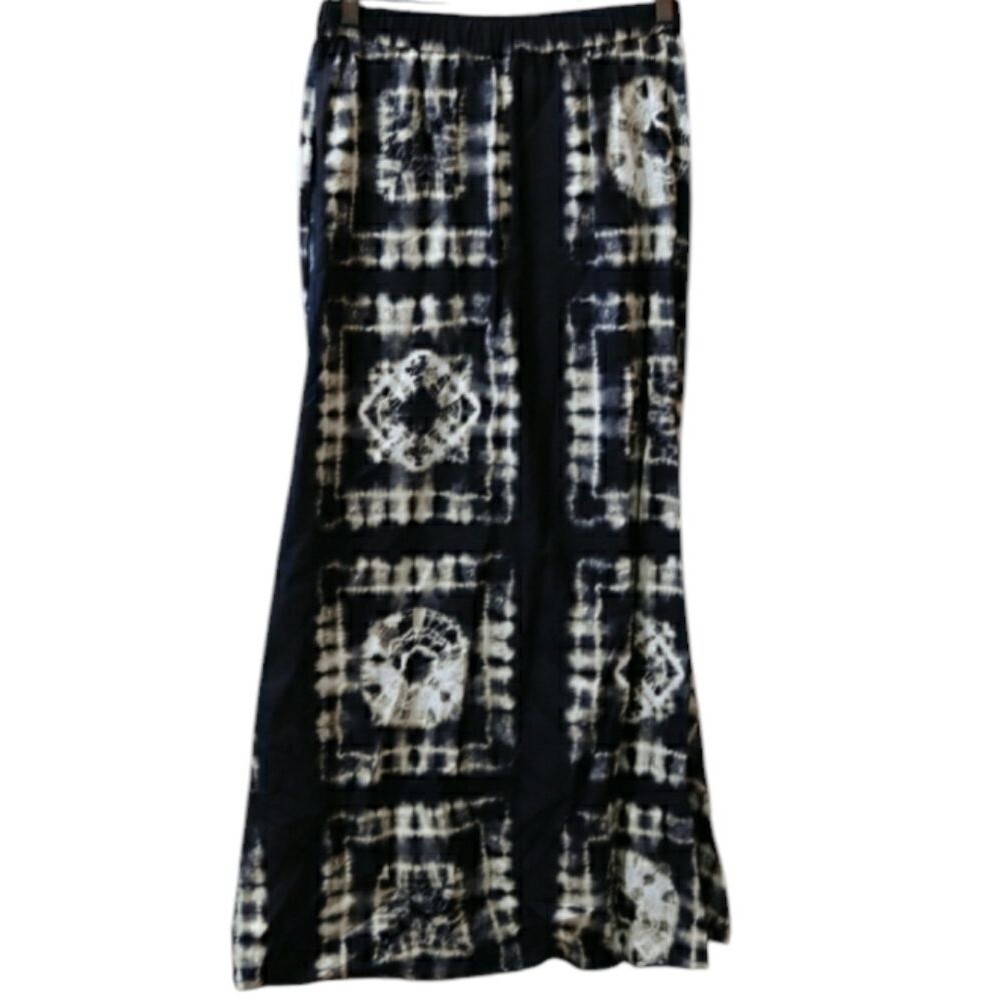 Takara Designs Colorful Tie Dye Maxi Skirt Boho Chic Festival Summer Medium